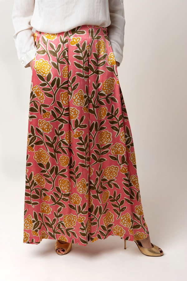 Gonna Valentina lunga pura seta Liberty - Image 3